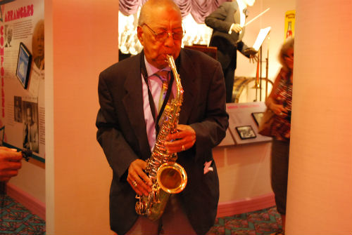 Legendary jazz artist Frank "Doc" Adams shared his gift of music with us just a month before his passing.  Photo:  Tonya Fitzpatrick