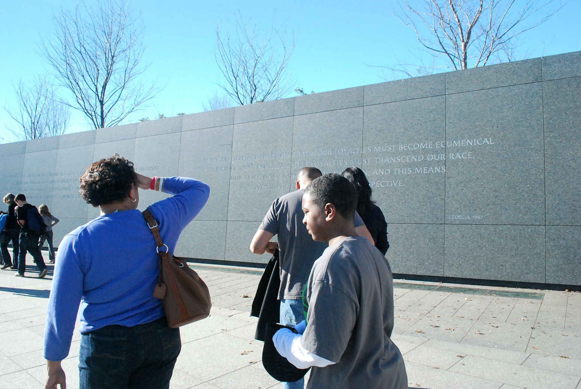 The Inscription Wall at the Martin Luther King, Jr. Memorial. Photo: Tonya Fitzpatrick