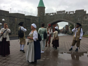 New France group in period costumes
