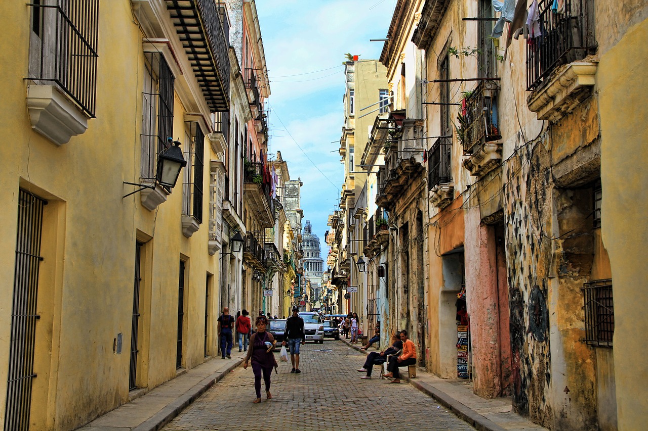 An alley in Havana, Cuba