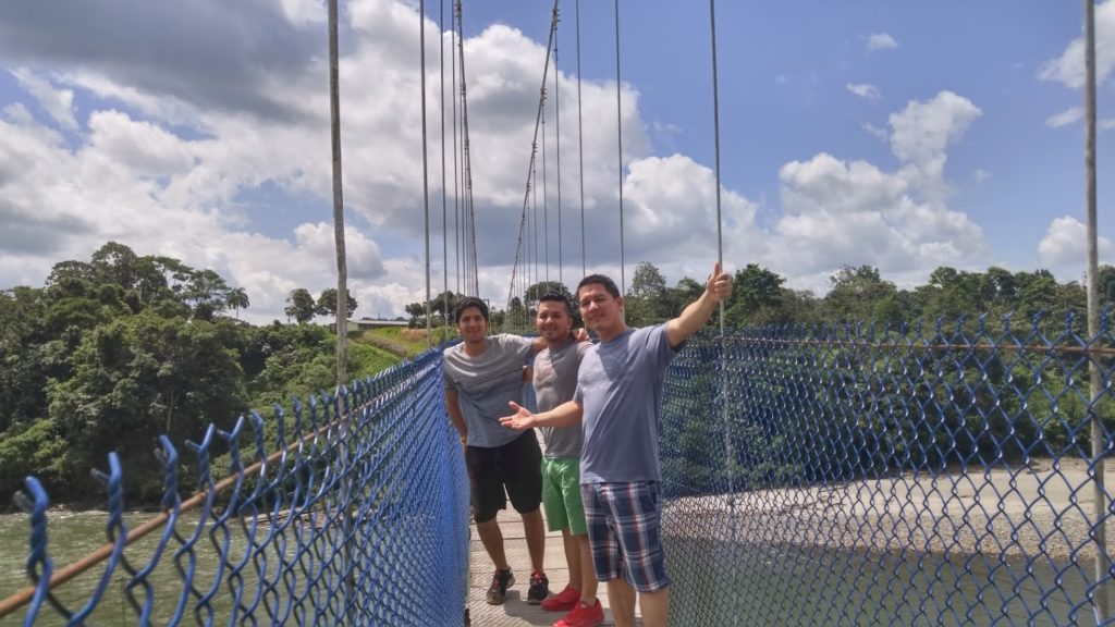 Ecuador suspension bridge.