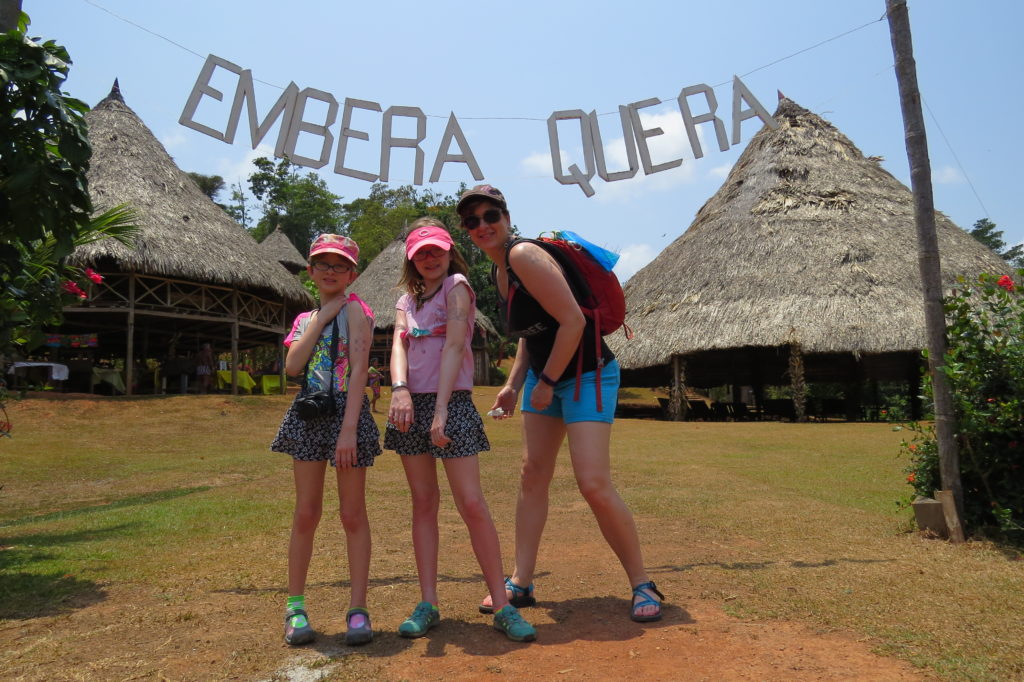 Entrance to Embera. Photo by Chez
