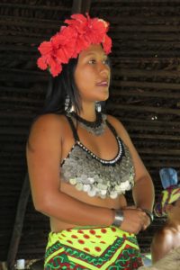 Traditional dress for Embera women.  Photo by Chez