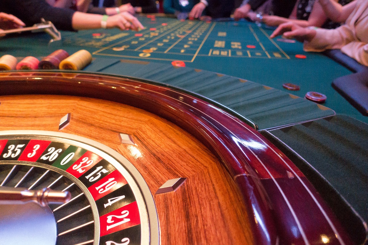 Roulette Table in a Casino. La Tour-de-Salvagny