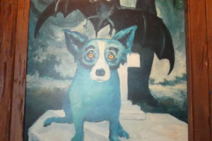 George Rodrigue's ‘Blue Dog’ painting. Photo: Kathleen Walls