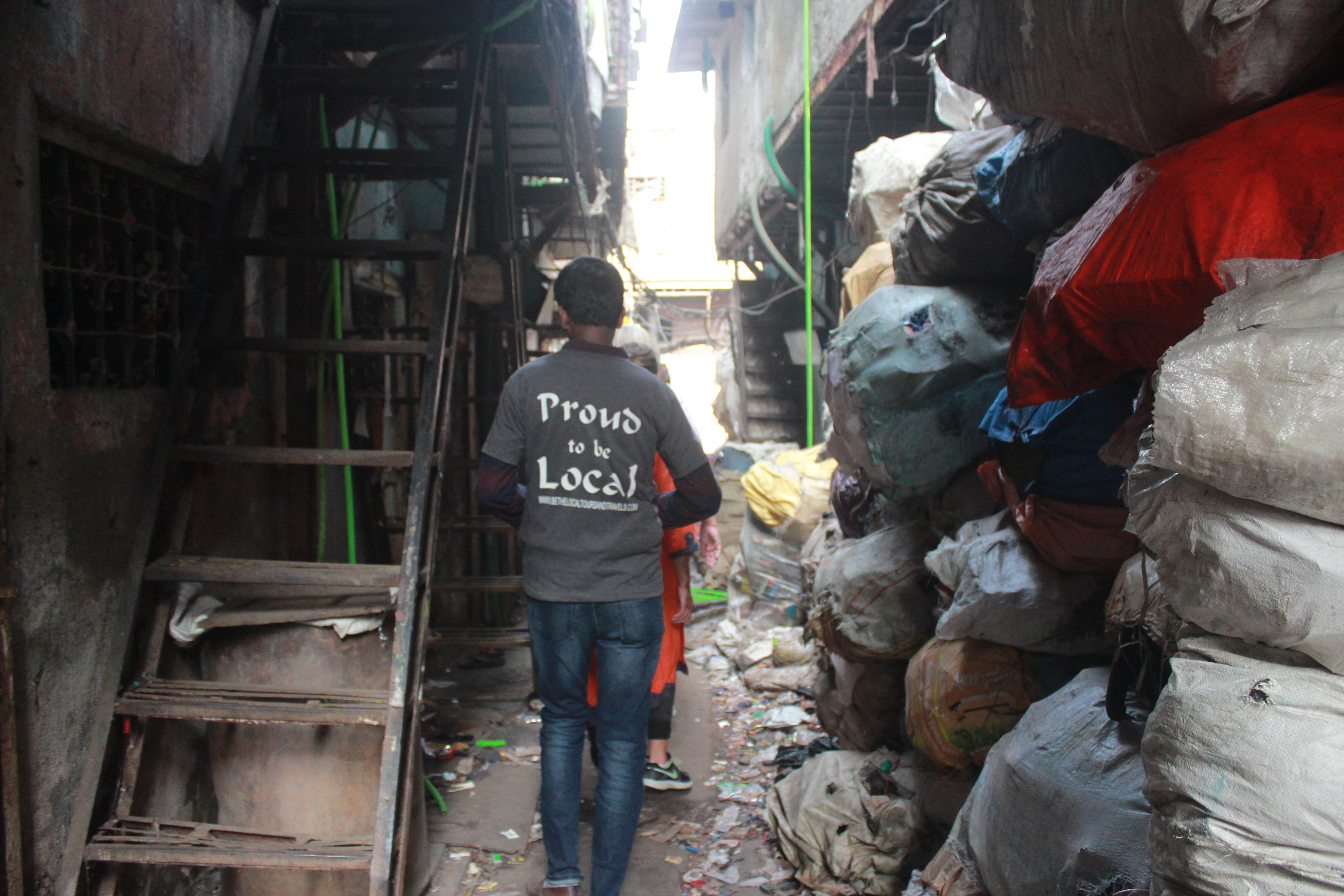 On a tour through Dharavi with a local tour guide. Photo: Bianca Caruana