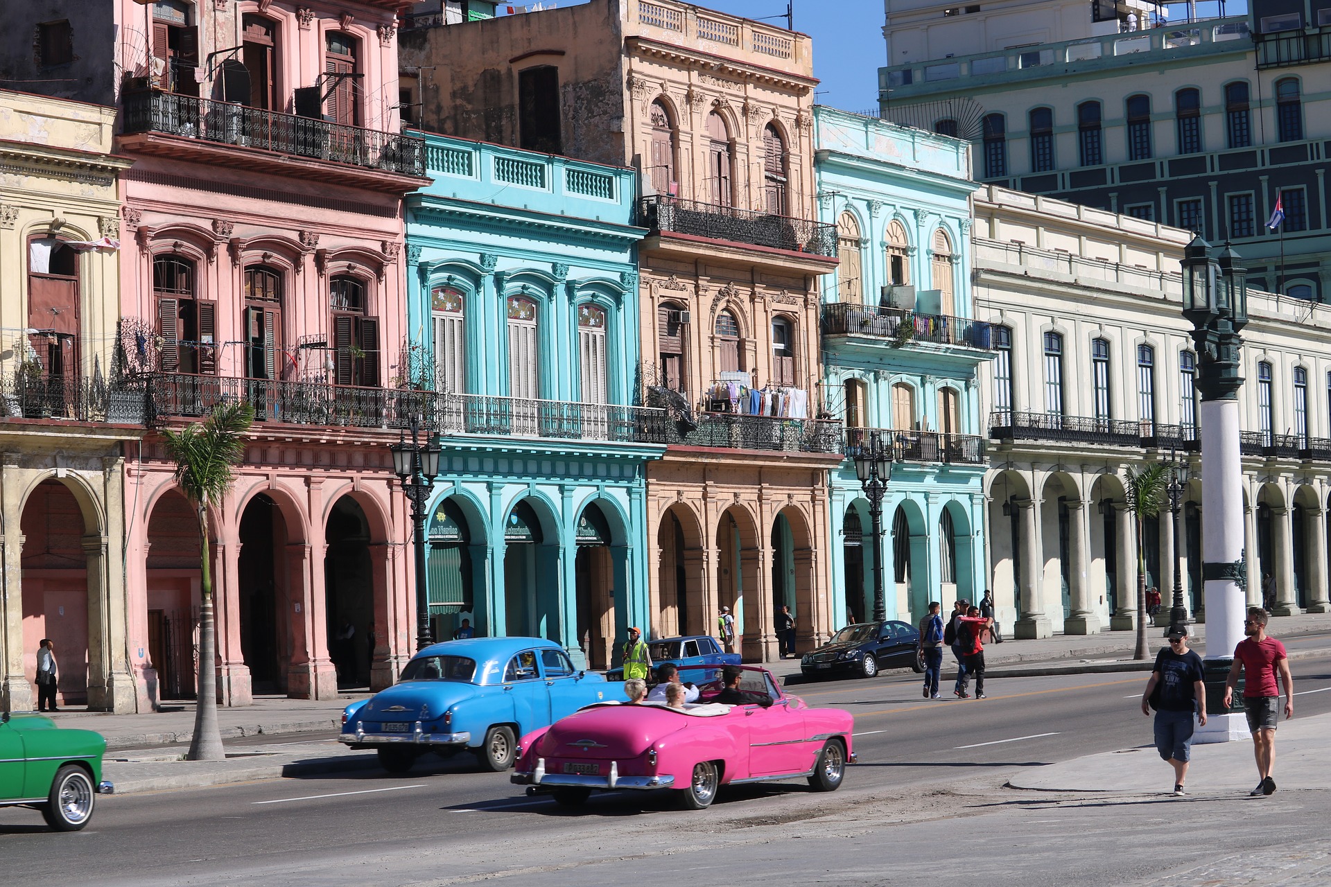 A view of a street in Havana, Cuba.