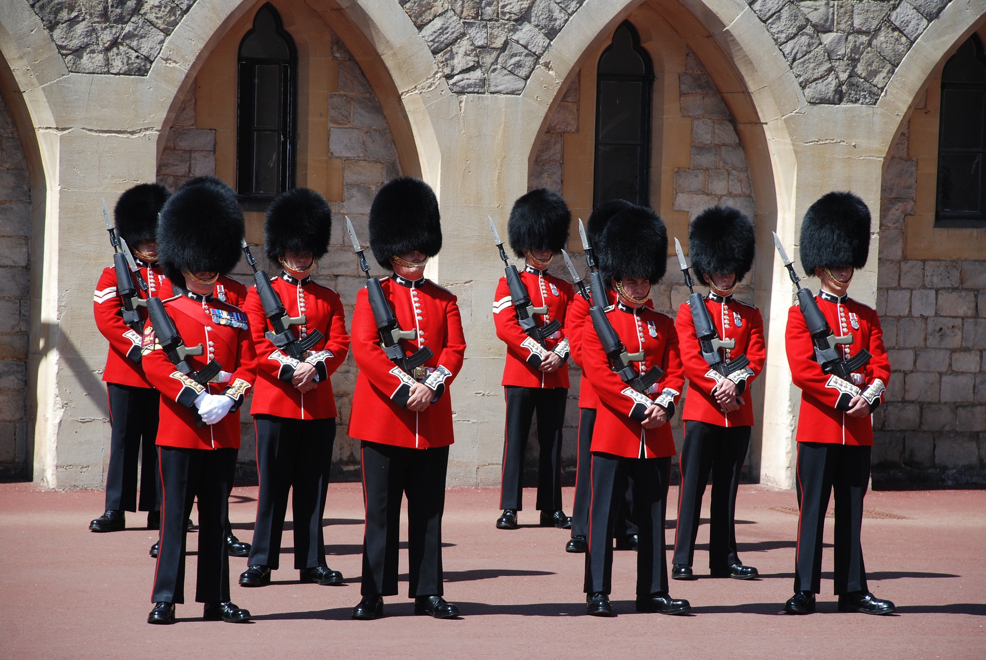 Changing the Guard at Windsor Castle.