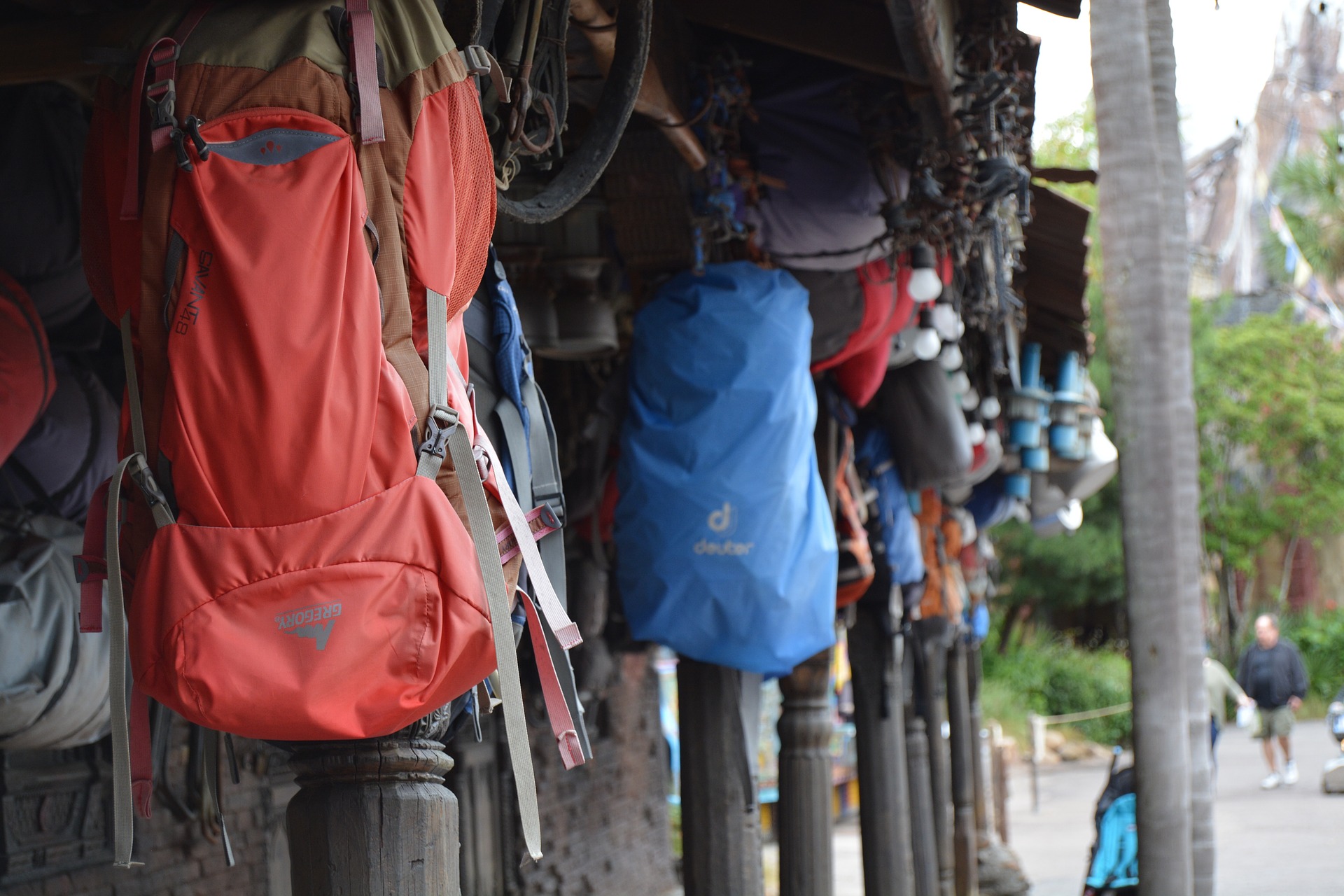 Backpacking gear for mountain climbers on Everest.