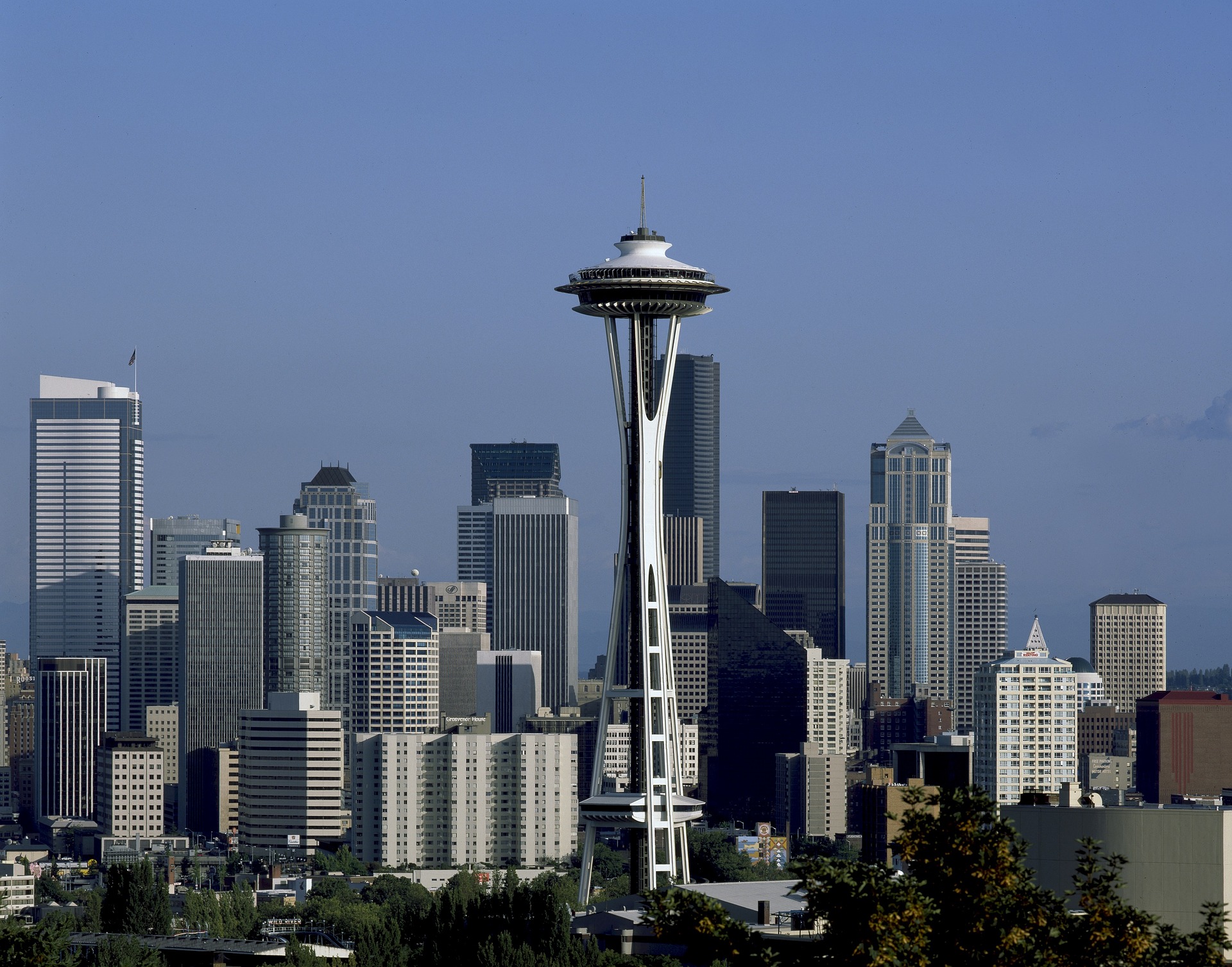 Seattle skyline with Space Needle