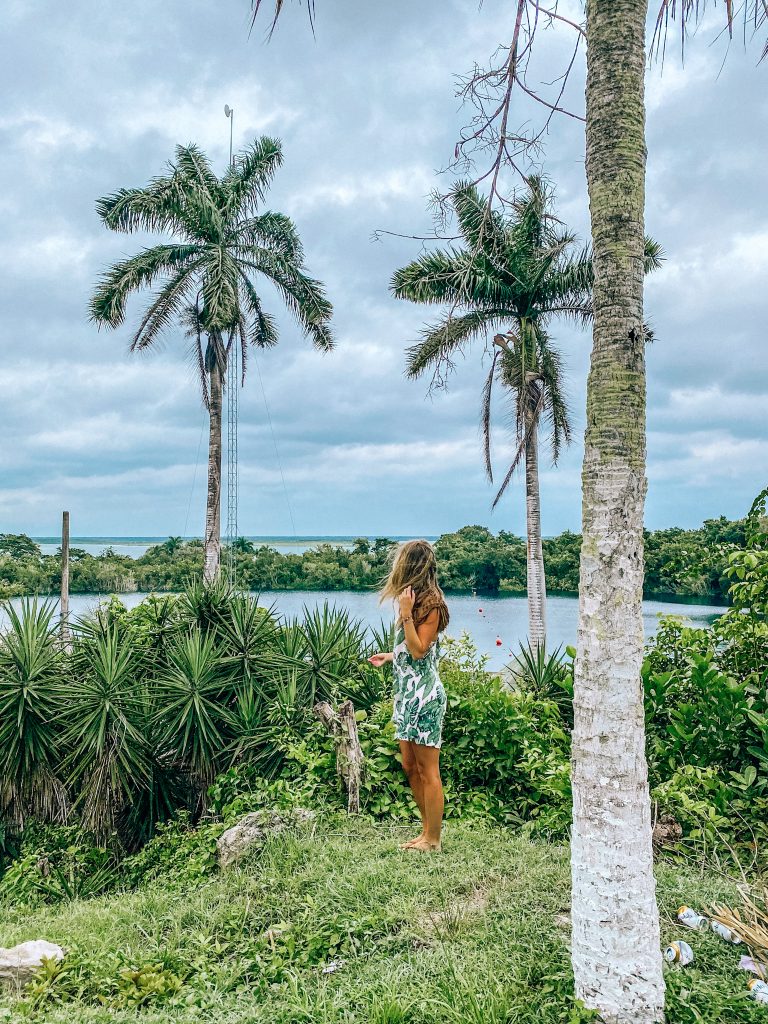 Escaping the storm in Bacalar. Photo: Kellie Paxian