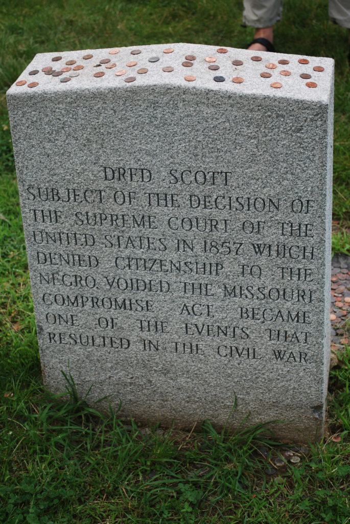 Black History - Grave stone of Dred Scott Photo: Tonya Fitzpatrick
