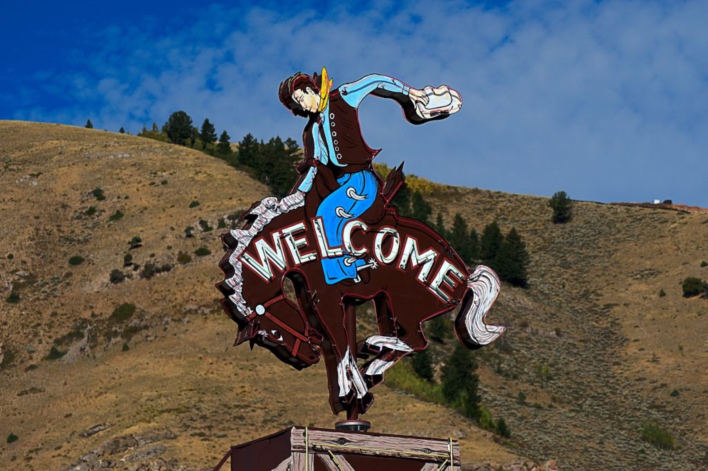 USA - Welcome to Jackson Hole sign