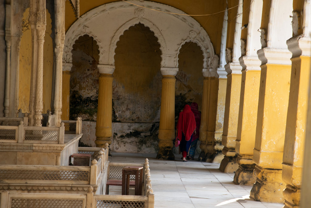 The derelict interiors of the Nasipur Rajbari