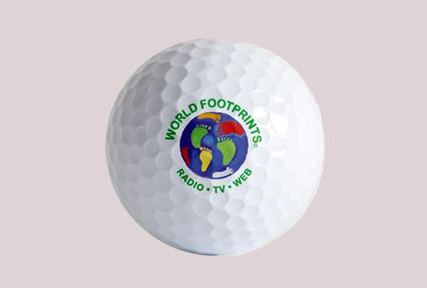 golf ball with logo