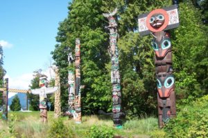 Totem Poles of the First Nations in Vancouver Canada