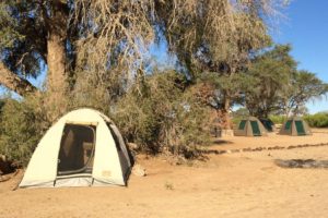 Campsite in Namibia