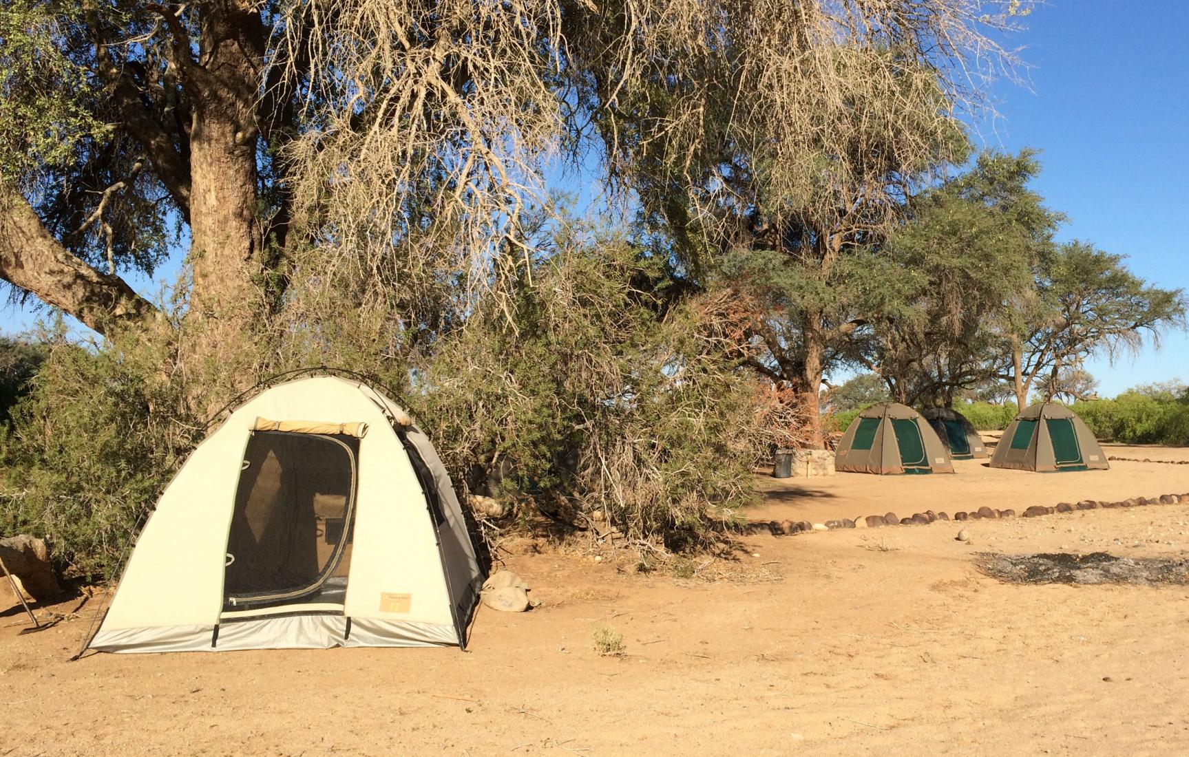 Our campsite in the Namibian desert. Photo: Tonya Fitzpatrick