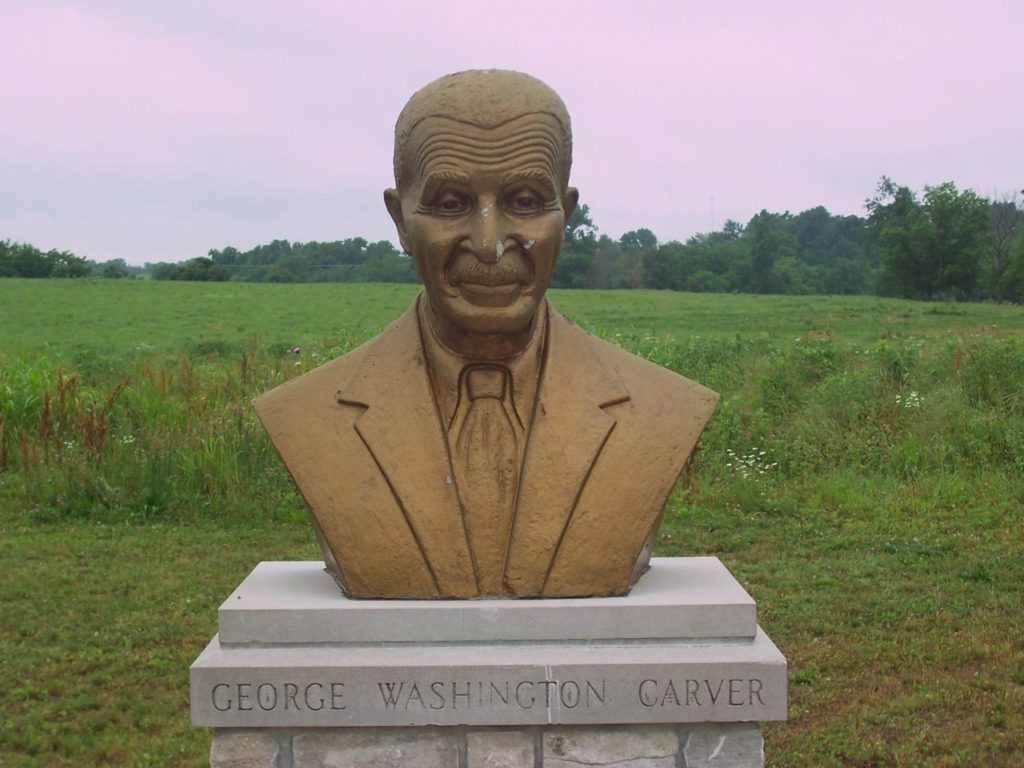 Black History Month - Bust of George Washington Carver. Photo: Tonya Fitzpatrick