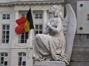 Angel and Belgium National Flag