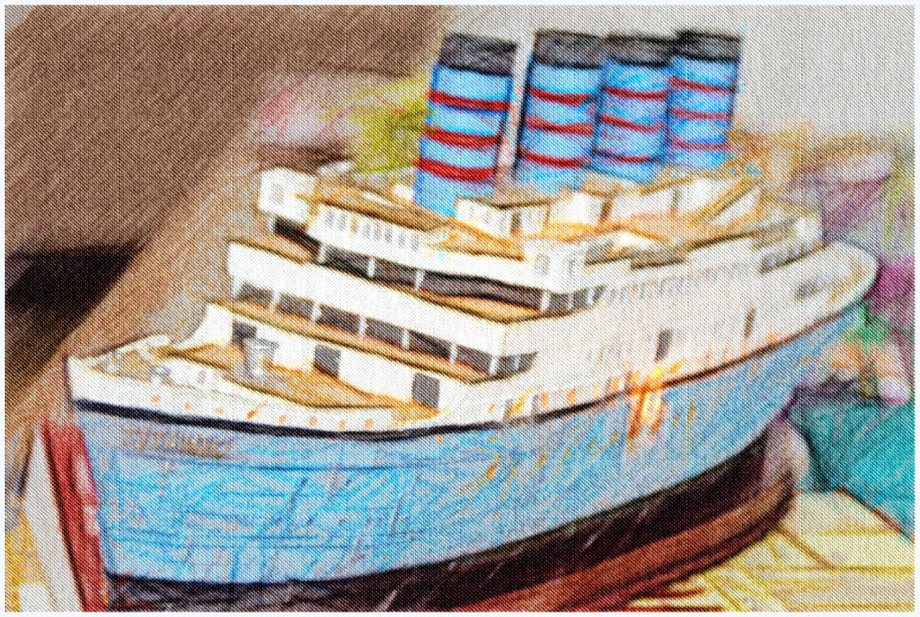 Titanic drawing.  Photo:  Manuel