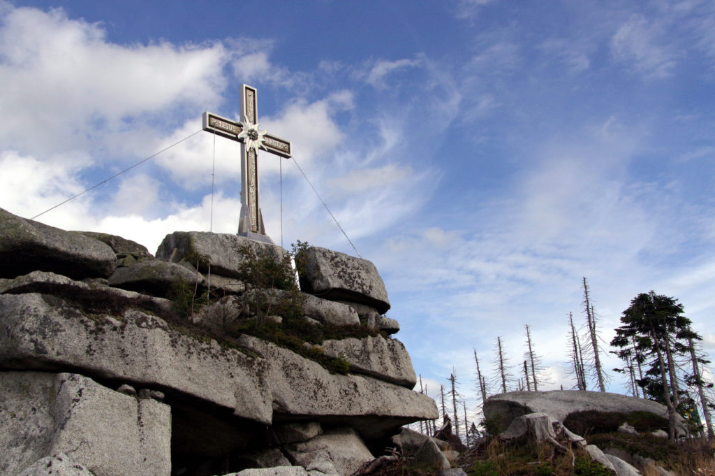 Cross at Trojmezi.  Photo:  Donald Judge