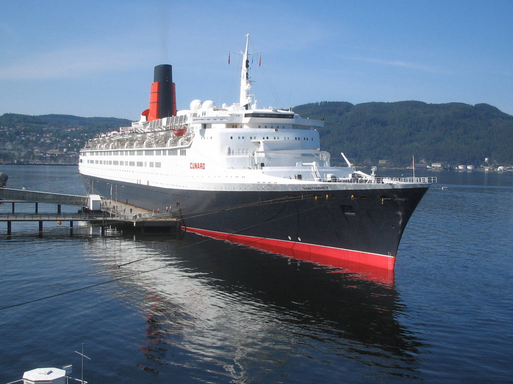 RMS Queen Elizabeth 2.Trondheim Havn