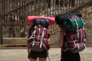 Backpack travelers