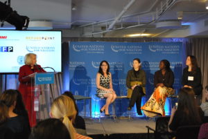 Panel sitting on the UN Foundation's Women in Fragile States event. Photo: Tonya Fitzpatrick