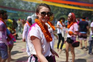 Solo Female Traveler in India during Holi