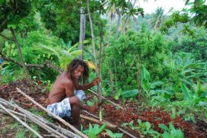 Photo of Kalinago villager taken on Heritage Trail #6 on the island of Dominica. Photo: Tonya Fitzpatrick