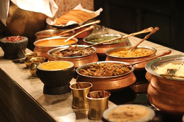 Indian food buffet