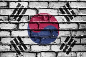 South Korean flag mural