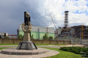 Monument in Pripyat