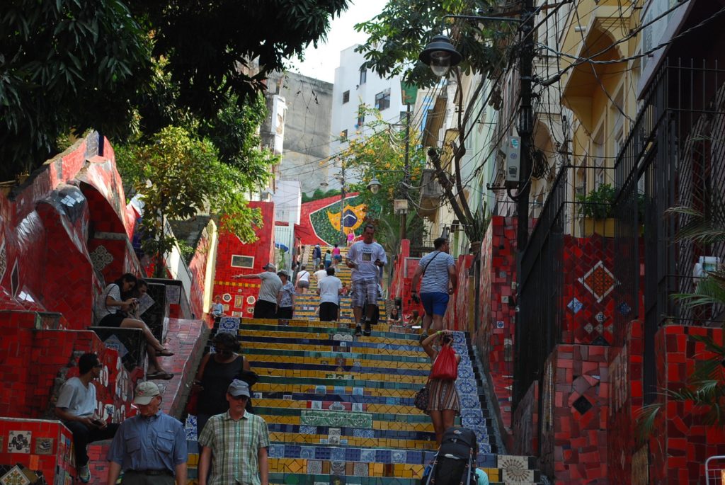 Decorative stairs in Lapa, Rio de Janeiro. Photo: Tonya Fitzpatrick
