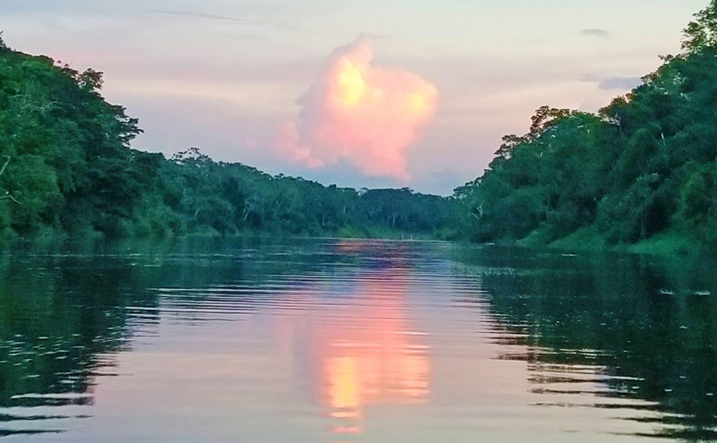Amazon River at night