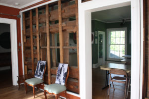 Portion of original log cabin in Chieftain Museum. Photo: Kathleen Walls