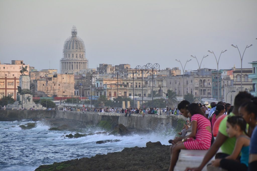 Havana, Cuba's famous Malecon.