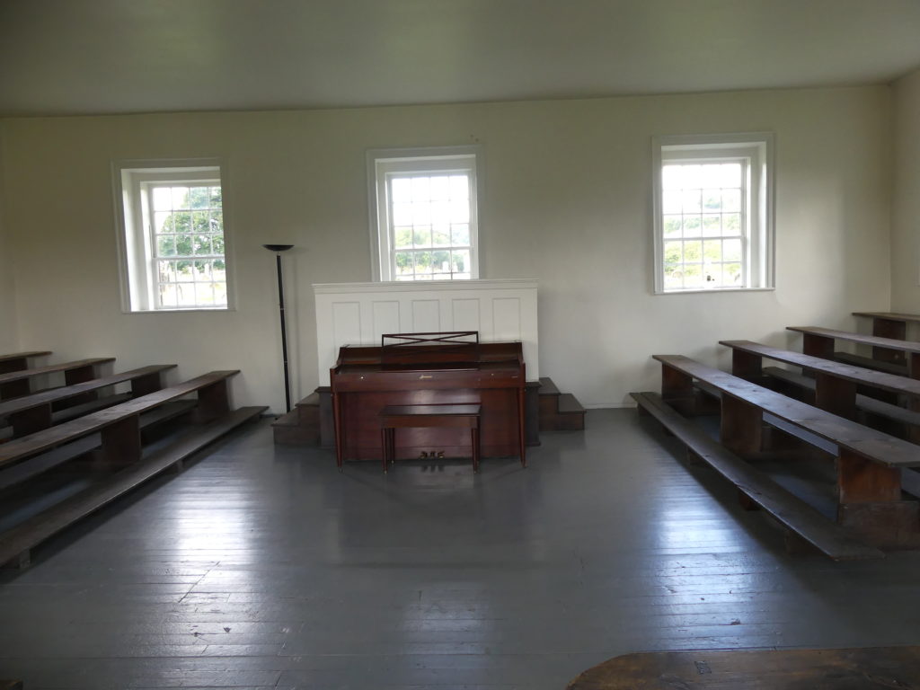 Inside Mennonite Meeting Hall.  Kathleen Walls