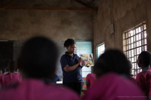 Human trafficking prevention class. Photo: Matilde Simas