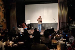 "Love Out Loud" at Busboys and Poets in Hyattsville, Maryland a Washington DC suburb. Photo: Daniel Baldwin