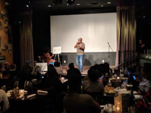 "Love Out Loud" at Busboys and Poets in Hyattsville, Maryland a Washington DC suburb. Photo: Daniel Baldwin