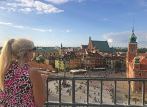 Author viewing Castle Square from Taras Widowkowy. Photo: Patti Morrow
