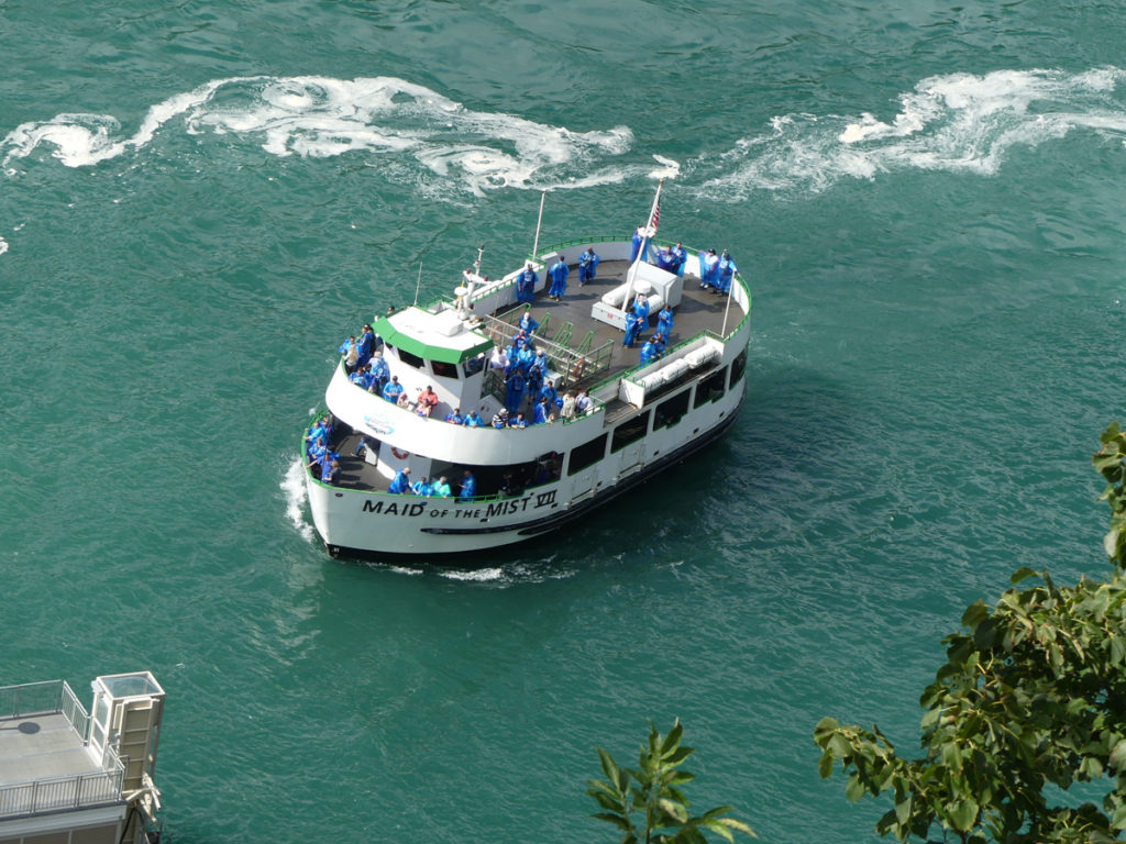 View of Maid of the Mist on a tour of Niagara Falls. Photo: Kathleen Walls