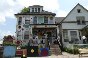 The Dotty Wotty House as part of the Heidelberg Project in Detroit. Photo: Kathleen Walls