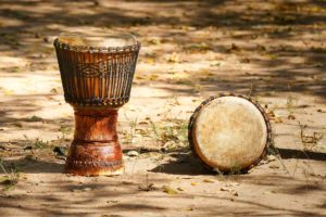 African drums in Zimbabwe