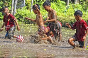 Children playing in Yogyakarta