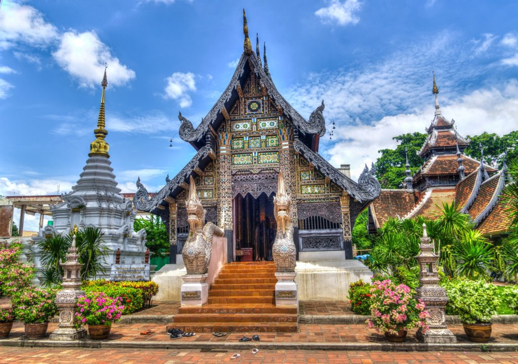 A temple in the Chiang Mai province in Thailand.