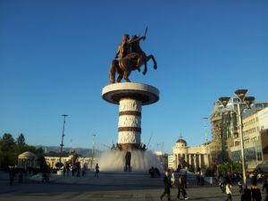 This fountain in the Main Square of Skopje is thought to be Alexander The Great