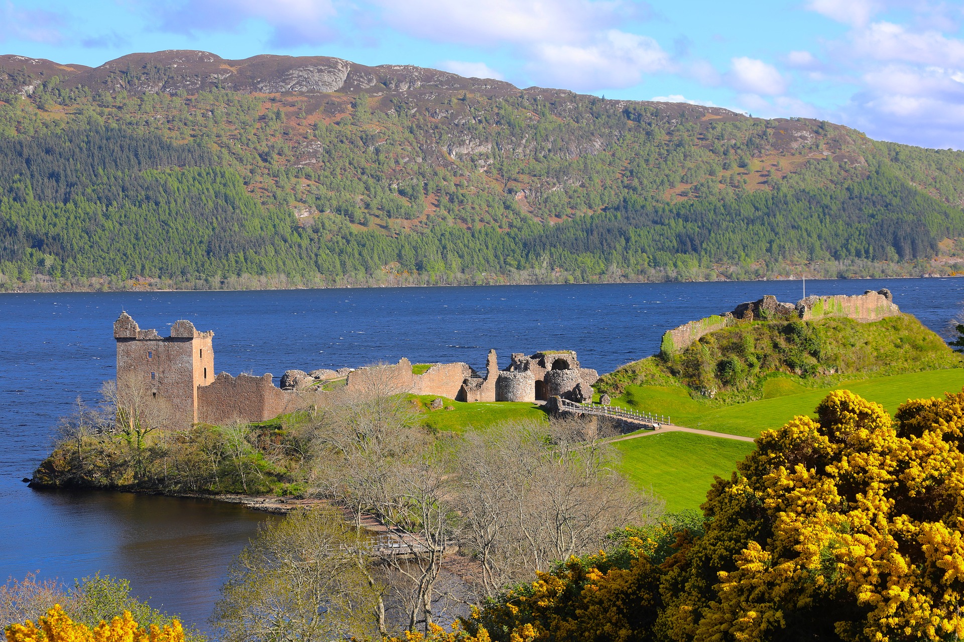 Urquhart Castle along Loch Ness in the Scottish Highlands is a part of ancient history.